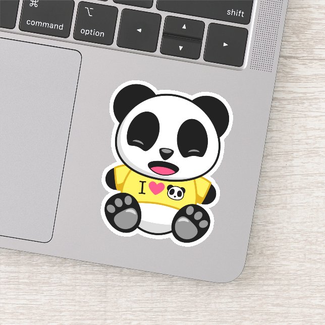 Adesivo Pequeno Panda Bonito (Detalhe)