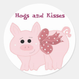 Adesivo Pequeno Piggy Hoge e Kisses