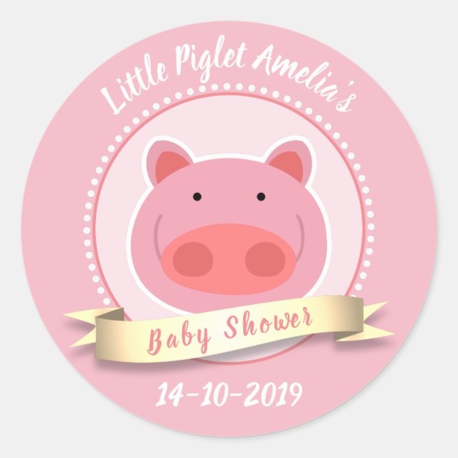 Adesivo Pequeno Piglet (Frente)