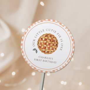 Adesivo Pequeno primeiro aniversario de Pizza Fall