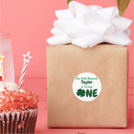 Adesivo Pequeno primeiro aniversario de Shamrock