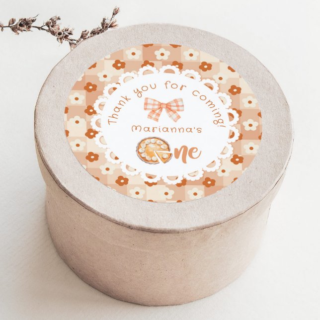 Adesivo Pequeno primeiro aniversario de torta bonitinho Ob (Criador carregado)