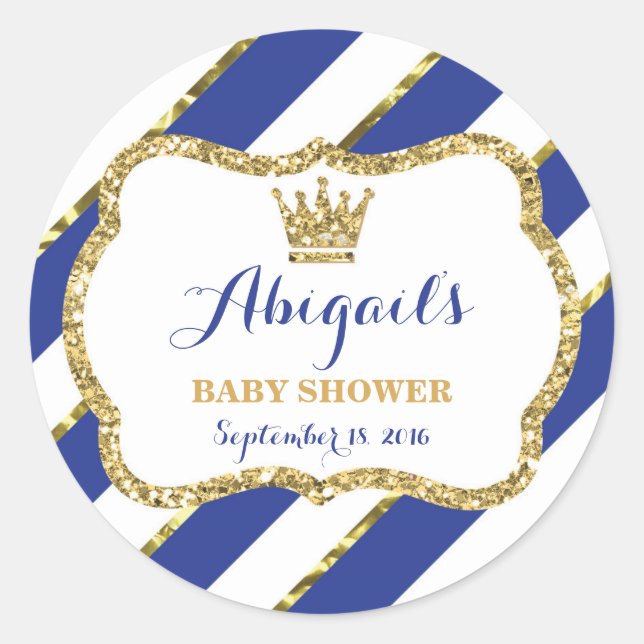 Adesivo Pequeno Príncipe Sticker, Glitter Azul Real (Frente)