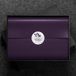 Adesivo Pequeno Pumpkin | Chá de fraldas Roxo Violeta