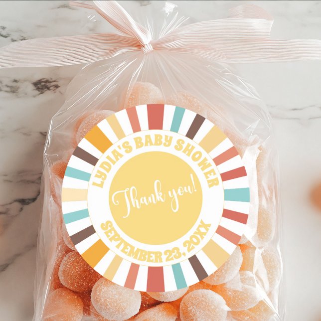 Adesivo Pequeno Raio De Chá de fraldas Sol (Criador carregado)