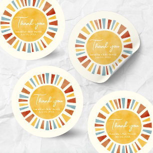 Adesivo Pequeno Raio de Sol Boho Baby Shower