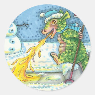 ADESIVO PEQUENO RECURSO DE DESENHO E MOSTRANDO NEVE, ENGRA