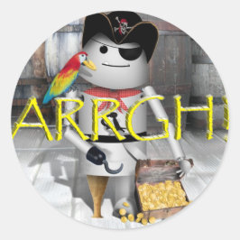 Adesivo Pequeno Robo-x9 para falar como um Dia Pirata AAAR