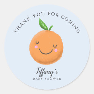 Adesivo Pequeno Tema Chá de fraldas Azul Favor