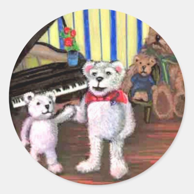Adesivo Pequeno Urso e Sra. Treble Beary Sticker (Frente)