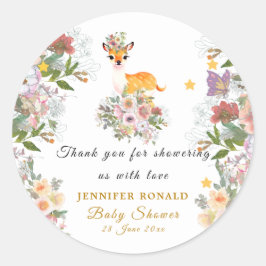 Adesivo Pequeno veado, Grande Alegria Tema de Chá de frald