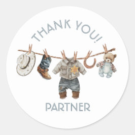 Adesivo Pequeno Vestido da Cowboy Livros para Bebê