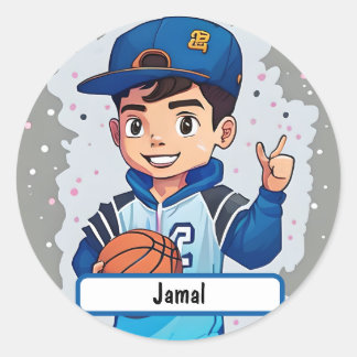 Adesivo Pequeno Vinheta Baller Com Caráter Personalizado