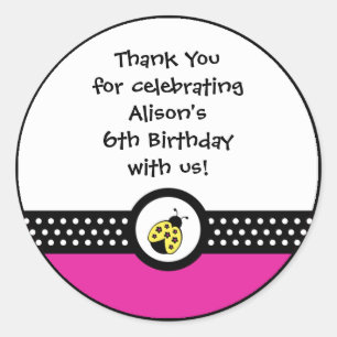 Adesivo Pequenos favores de festa de aniversário de joias