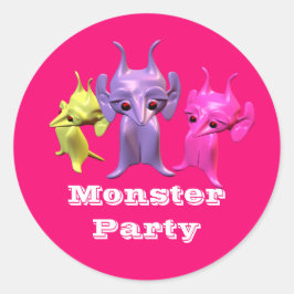 Adesivo Pequenos marcianos, personalizados para crianças.