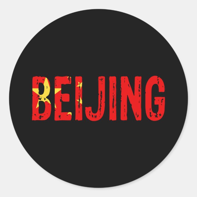 Adesivo Pequim China (Frente)