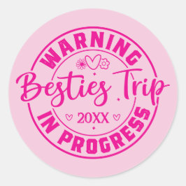Adesivo Percurso de Besties em Andamento Magenta a Rosa