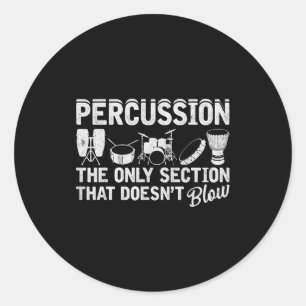 Adesivo Percussão de Banda Marcial para Baterista Percussi