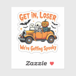 Adesivo Perdendo, estamos ficando malucos no Dia das Bruxa