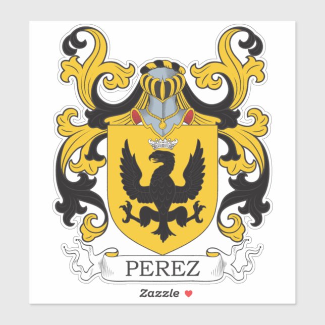 Adesivo Perez Family Crest (Folha)