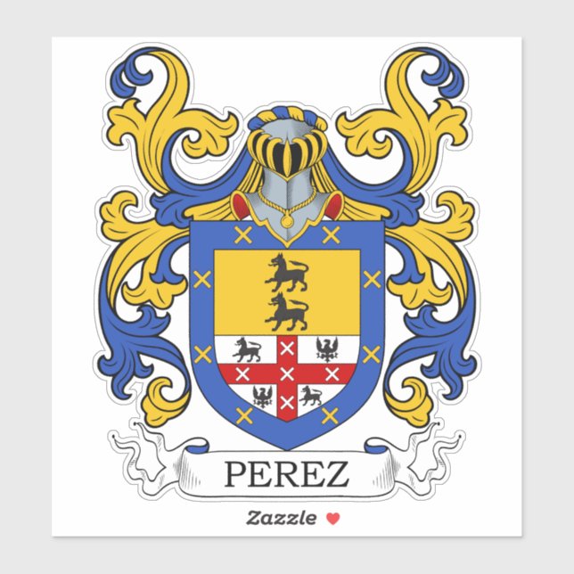 Adesivo Perez Family Crest (Folha)