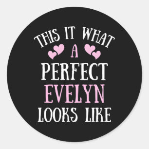 Adesivo Perfect Evelyn Para Nome