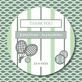 Adesivo Perfect Match Tennis Couple Shower Thank You
