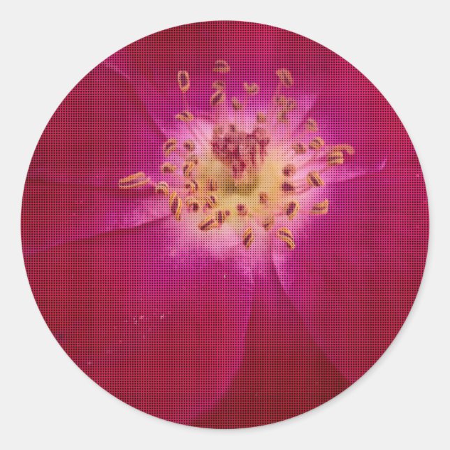 Adesivo Perfeição Petal: Arte de Padrão Petal Rosa verific (Frente)