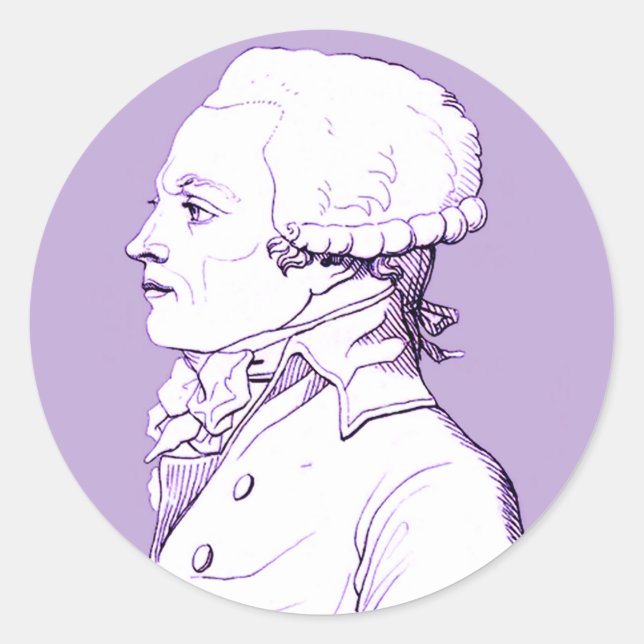 Adesivo Perfil Robespierre no Lavanda Sticker (Frente)