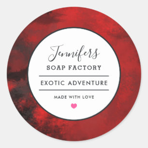 Adesivo Perfume abstrato moderno preto & do vermelho da