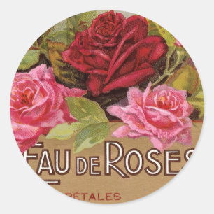 Adesivo Perfume de Eau De Rosa Francês