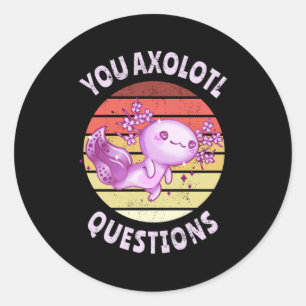 Adesivo Perguntas axolotl