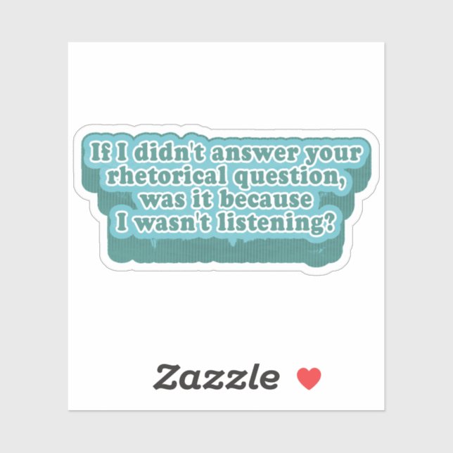 Adesivo Perguntas Retóricas Gramática Engraçada (Folha)