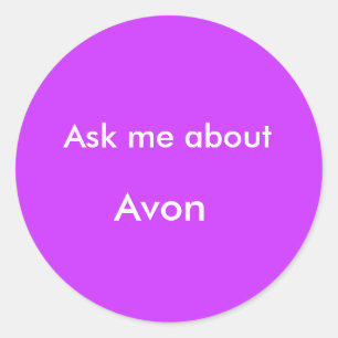 Adesivo Pergunte-me aproximadamente, Avon