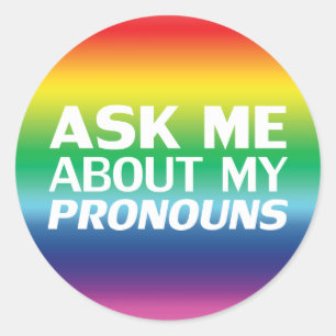 Adesivo Pergunte-me meu Orgulho gay arco-íris Lgbtq Lgbt