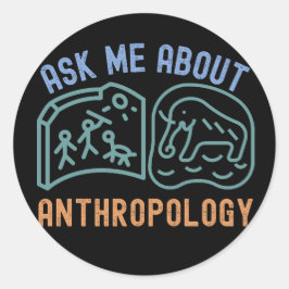 Adesivo Pergunte-me sobre Antropologia, Antropólogo