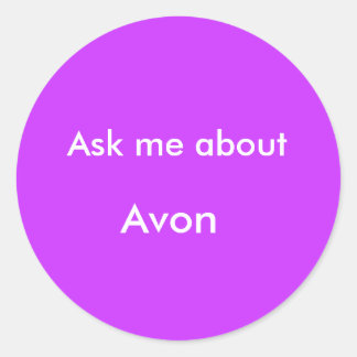 Adesivo Pergunte-me sobre, Avon