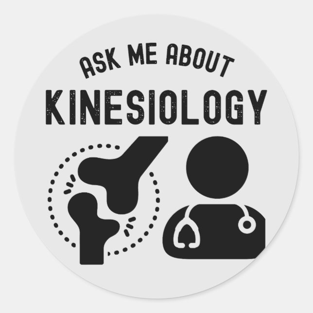 Adesivo Pergunte-Me Sobre Kinesiologia, Kinesiologista (Frente)