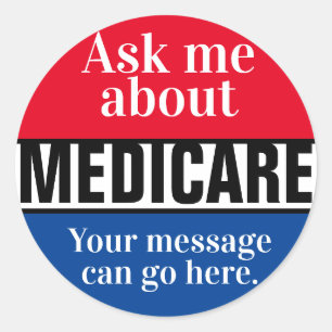 Adesivo Pergunte-Me Sobre Medicare