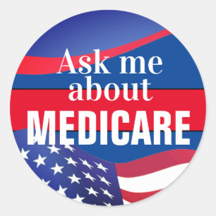 Adesivo Pergunte-Me Sobre Medicare