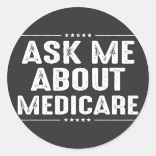 Adesivo Pergunte-me sobre Medicare
