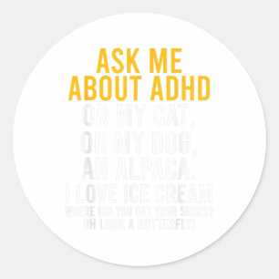 Adesivo Pergunte-Me Sobre O Autismo Adhd Sensibilização Pa