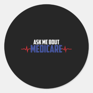 Adesivo Pergunte-Me Sobre O Medicare Insurance Agent Hebea
