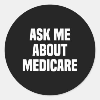 Adesivo Pergunte-Me Sobre O Medicare Insurance Broker Insu
