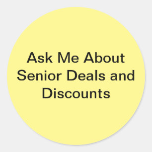 Adesivo Pergunte-me sobre ofertas e descontos de mais velh