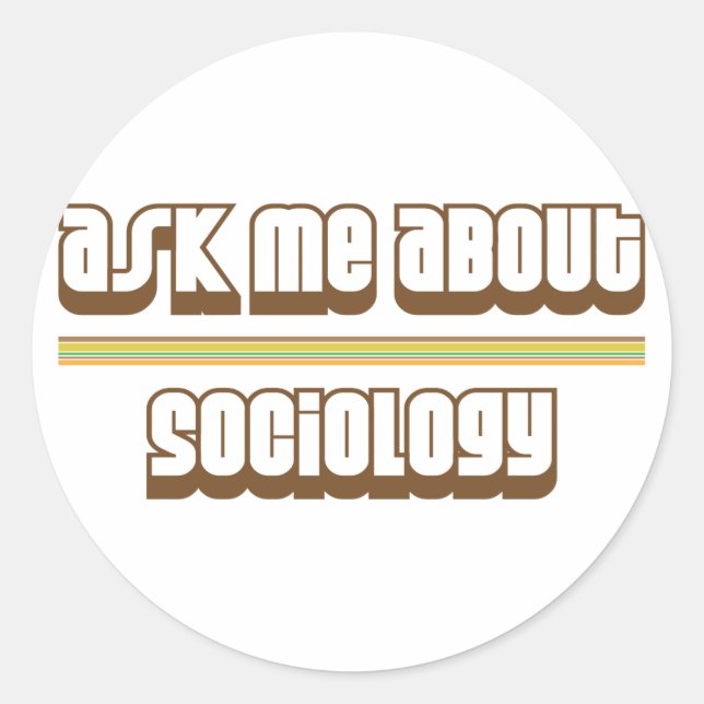 Adesivo Pergunte-Me Sobre Sociologia (Frente)