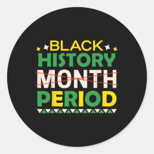 Adesivo Período de Histórico Preto Mês Histórico Preto Mês