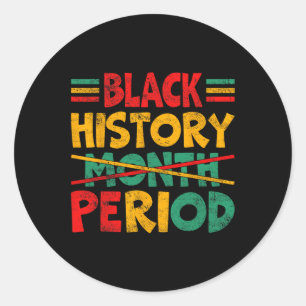 Adesivo Período do Mês do Histórico Preto