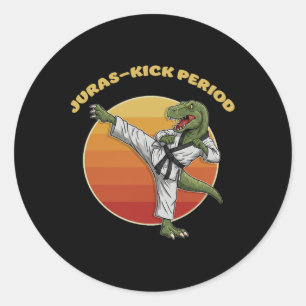 Adesivo Período Juras-kick Engraçado Karatê Artes Marciais