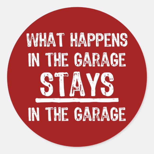 Adesivo Permanece No Vinheta De Garagem (Frente)
